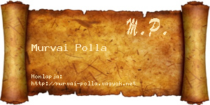Murvai Polla névjegykártya